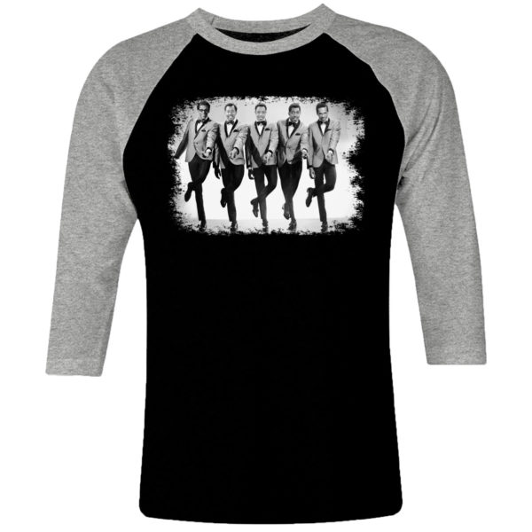 1 I 489 The Temptations raglan t shirt 3 4 sleeve rock band metal retro punk vintage concert cotton design handmade logo new