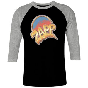 1 I 507 Zapp and Roger raglan t shirt 3 4 sleeve rock band metal retro punk vintage concert cotton design handmade logo new