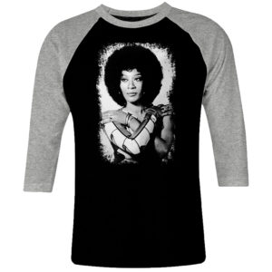 1 I 513 Marlena Shaw raglan t shirt 3 4 sleeve rock band metal retro punk vintage concert cotton design handmade logo new