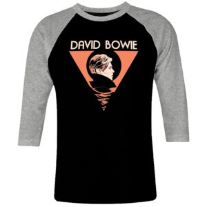 1CP I 065 David Bowie raglan t shirt 3 4 sleeve rock band metal retro punk vintage concert cotton design handmade logo new