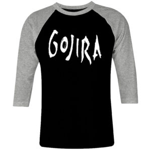 1CP I 107 GOJIRA terra incognita raglan t shirt 3 4 sleeve rock band metal retro punk vintage concert cotton design handmade logo new