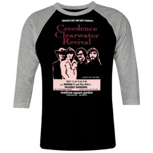 1CP I 146 Creedence Clearwater Revival raglan t shirt 3 4 sleeve rock band metal retro punk vintage concert cotton design handmade logo new