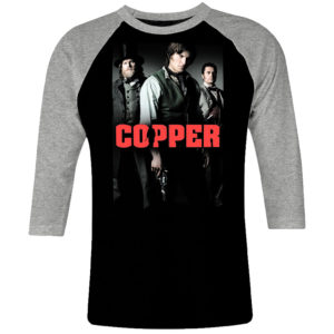 1CP I 159 copper raglan t shirt 3 4 sleeve rock band metal retro punk vintage concert cotton design handmade logo new