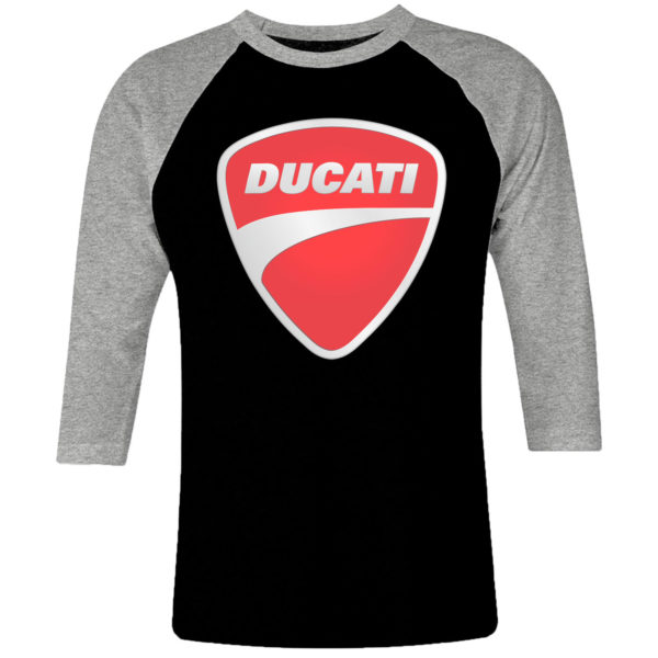 1CP I 170 DUCATI raglan t shirt 3 4 sleeve retro vintage tshirts shirt t shirts for men classic cotton design handmade logo new