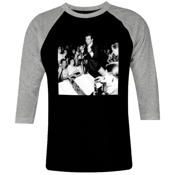 1CP I 183 Bobby Darin copacabana club raglan t shirt 3 4 sleeve rock band metal retro punk vintage concert cotton design handmade logo new