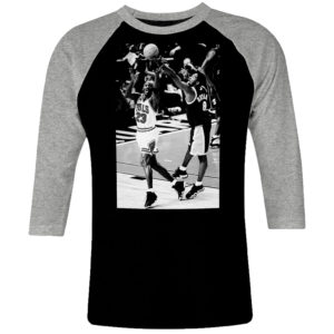 1CP I 197 Michael Jordan 1998 all star game raglan t shirt 3 4 sleeve retro vintage tshirts shirt t shirts for men classic cotton design handmade logo new