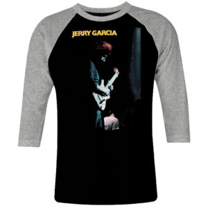 1CP I 219 JERRY GARCIA raglan t shirt 3 4 sleeve rock band metal retro punk vintage concert cotton design handmade logo new