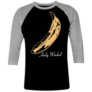 1CP I 248 Andy Warhol Banana Velvet Underground raglan t shirt 3 4 sleeve retro vintage tshirts shirt t shirts for men classic cotton design handmade logo new