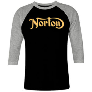 1CP I 310 Norton raglan t shirt 3 4 sleeve retro vintage tshirts shirt t shirts for men classic cotton design handmade logo new