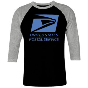 1CP I 342 USPS United States Postal Service raglan t shirt 3 4 sleeve retro vintage tshirts shirt t shirts for men classic cotton design handmade logo new