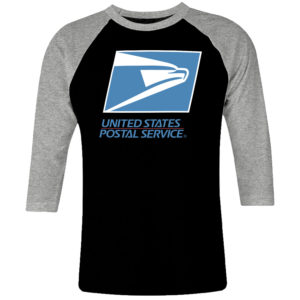 1CP I 343 USPS United States Postal Service raglan t shirt 3 4 sleeve retro vintage tshirts shirt t shirts for men classic cotton design handmade logo new
