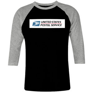 1CP I 345 USPS United States Postal Service raglan t shirt 3 4 sleeve retro vintage tshirts shirt t shirts for men classic cotton design handmade logo new