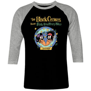 1CP I 349 The Black Crowes shake your money maker raglan t shirt 3 4 sleeve rock band metal retro punk vintage concert cotton design handmade logo new