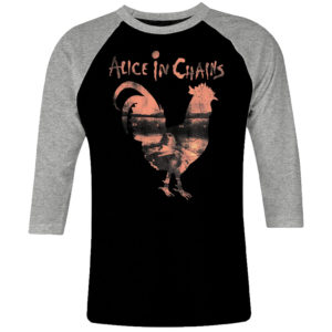1CP I 353 Alice in Chains raglan t shirt 3 4 sleeve rock band metal retro punk vintage concert cotton design handmade logo new