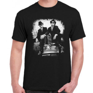 1CP A 019 The Blues Brothers Dan Aykroyd John Belushi t shirt retro vintage tshirts shirt t shirts for men classic cotton design handmade logo new