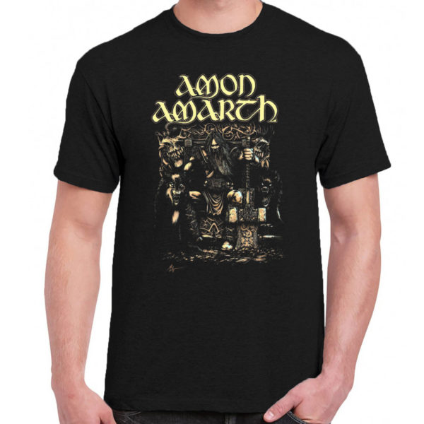 1CP A 041 AMON AMARTH Viking t shirt rock band metal retro punk vintage concert tshirts tour shirt rock for men classic cotton logo gift quality new