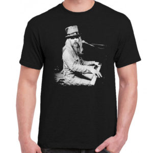 1CP A 094 Leon Russell piano t shirt rock band metal retro punk vintage concert tshirts tour shirt rock for men classic cotton logo gift quality new