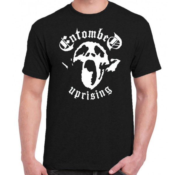 1CP A 125 ENTOMBED UPRISING album t shirt rock band metal retro punk vintage concert tshirts tour shirt rock for men classic cotton logo gift quality new