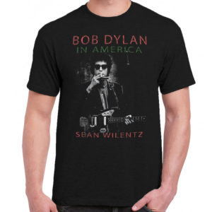 1CP A 152 BOB DYLAN IN AMERICA t shirt rock band metal retro punk vintage concert tshirts tour shirt rock for men classic cotton logo gift quality new