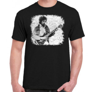 1CP A 205 Bob Dylan gibson guitar t shirt rock band metal retro punk vintage concert tshirts tour shirt rock for men classic cotton logo gift quality new