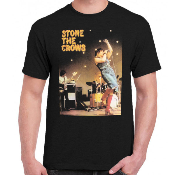 1CP A 208 Stone The Crows t shirt rock band metal retro punk vintage concert tshirts tour shirt rock for men classic cotton logo gift quality new