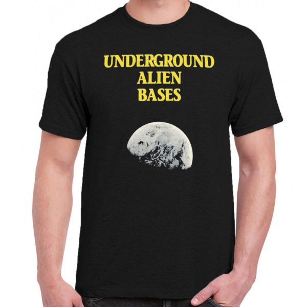 1CP A 270 UNDERGROUND ALIEN BASES t shirt retro vintage tshirts shirt t shirts for men classic cotton design handmade logo new