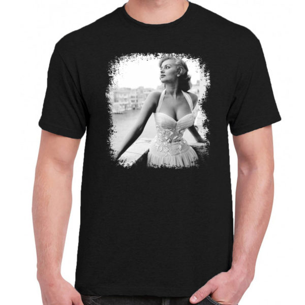 1CP A 287 Sophia Loren t shirt retro vintage tshirts shirt t shirts for men classic cotton design handmade logo new