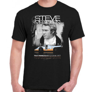 1CP A 323 Steve Mcqueen Le Mans The King of Cool actor t shirt retro vintage tshirts shirt t shirts for men classic cotton design handmade logo new