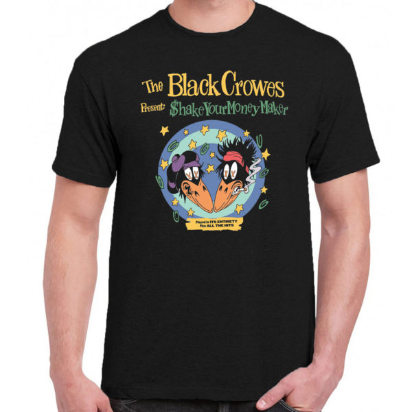 1CP A 349 The Black Crowes shake your money maker t shirt rock band metal retro punk vintage concert tshirts tour shirt rock for men classic cotton logo gift quality new