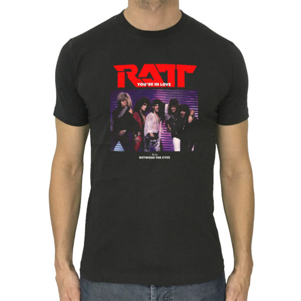 1CP D 044 Ratt You re In Love Between The Eyes 1985 t shirt rock band metal retro punk vintage concert tshirts tour shirt rock for men classic cotton logo gift quality new