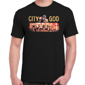 6 A 025 CITY OF GOD Cidade de Deus Brasil Rio t shirt cult movie film serie retro vintage tshirts shirt t shirts for men cotton design handmade logo new