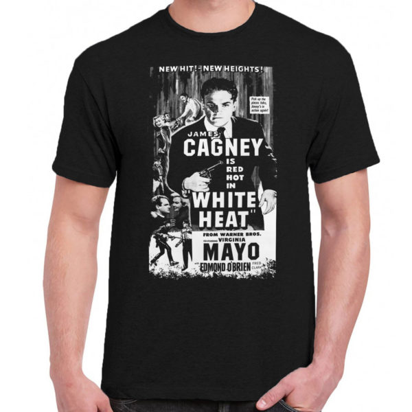 6 A 030 White Heat James Cagney t shirt cult movie film serie retro vintage tshirts shirt t shirts for men cotton design handmade logo new