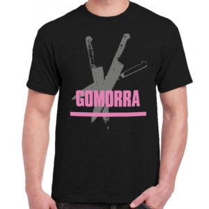 6 A 052 GOMORRA t shirt cult movie film serie retro vintage tshirts shirt t shirts for men cotton design handmade logo new