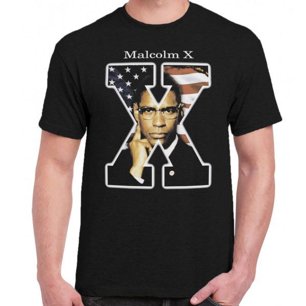 6 A 074 Malcolm X Denzel Washington Denzel Washington t shirt cult movie film serie retro vintage tshirts shirt t shirts for men cotton design handmade logo new
