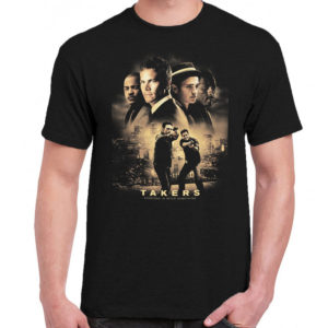 6 A 079 Takers Chris Brown T.I. Idris Elba Paul Walker t shirt cult movie film serie retro vintage tshirts shirt t shirts for men cotton design handmade logo new