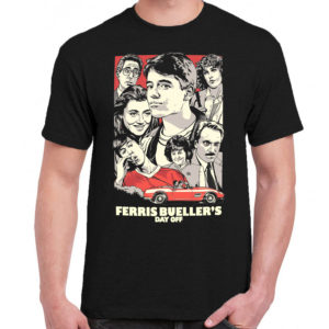 6 A 155 Ferris Bueller Jennifer Aniston Charlie Schlatter t shirt cult movie film serie retro vintage tshirts shirt t shirts for men cotton design handmade logo new