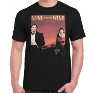 6 A 168 Gone with the Wind Clark Gable Vivien Leigh t shirt cult movie film serie retro vintage tshirts shirt t shirts for men cotton design handmade logo new