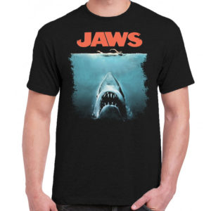 6 A 174 Jaws Steven Spielberg t shirt cult movie film serie retro vintage tshirts shirt t shirts for men cotton design handmade logo new