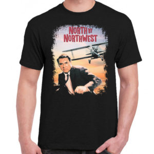 6 A 183 North by Northwest Alfred Hitchcock Cary Grant t shirt cult movie film serie retro vintage tshirts shirt t shirts for men cotton design handmade logo new