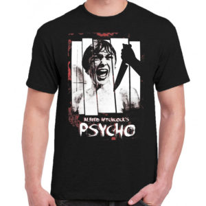 6 A 187 PSYCHO 1960 Alfred Hitchcock Anthony Perkins t shirt cult movie film serie retro vintage tshirts shirt t shirts for men cotton design handmade logo new