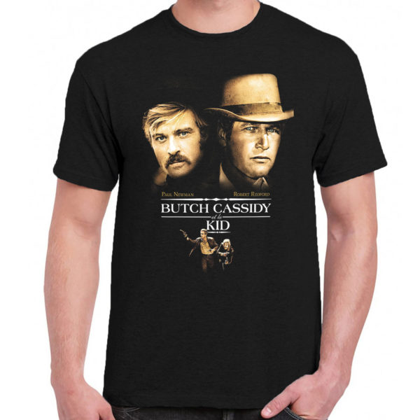 6 A 191 Butch Cassidy Kid Robert Redford t shirt cult movie film serie retro vintage tshirts shirt t shirts for men cotton design handmade logo new