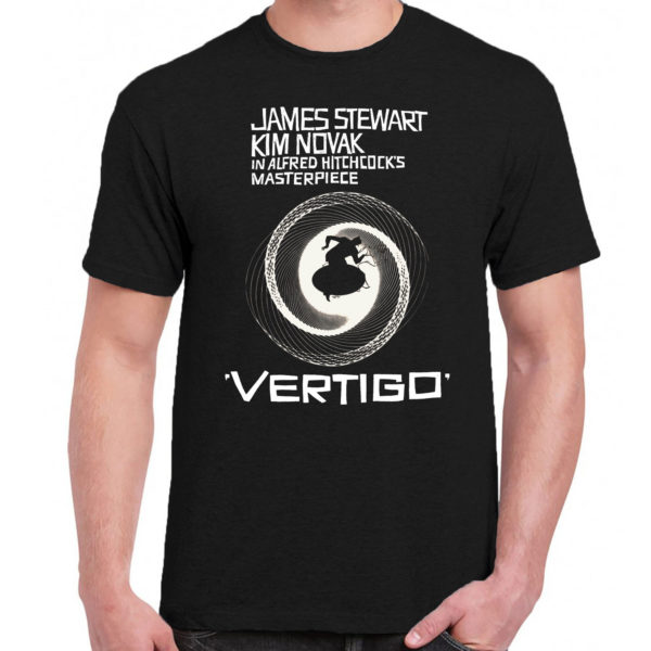6 A 203 Vertigo Alfred Hitchcock t shirt cult movie film serie retro vintage tshirts shirt t shirts for men cotton design handmade logo new