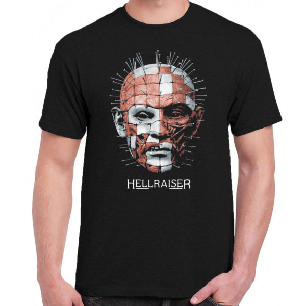 6 A 215 HELLRAISER 1987 horror film t shirt cult movie film serie retro vintage tshirts shirt t shirts for men cotton design handmade logo new