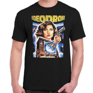 6 A 232 Videodrome David Cronenberg t shirt cult movie film serie retro vintage tshirts shirt t shirts for men cotton design handmade logo new