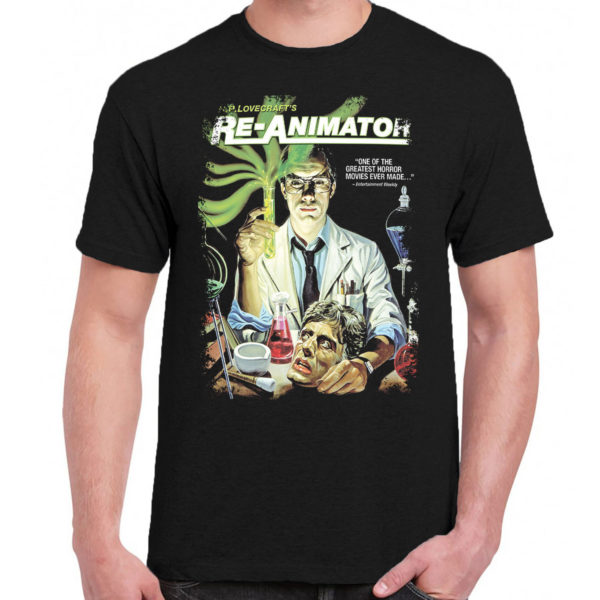 6 A 233 Re Animator Stuart Gordon t shirt cult movie film serie retro vintage tshirts shirt t shirts for men cotton design handmade logo new