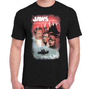 6 A 272 Jaws Steven Spielberg Roy Scheider t shirt cult movie film serie retro vintage tshirts shirt t shirts for men cotton design handmade logo new