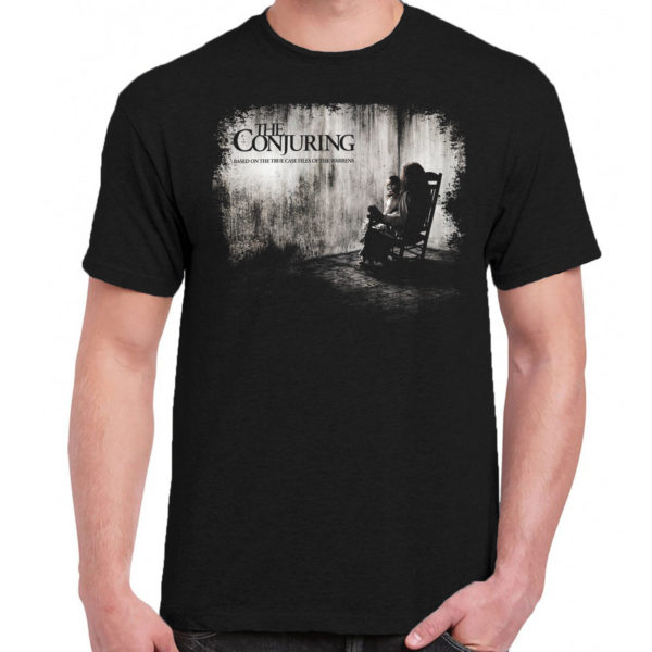 6 A 308 The Conjuring horror haunted t shirt cult movie film serie retro vintage tshirts shirt t shirts for men cotton design handmade logo new