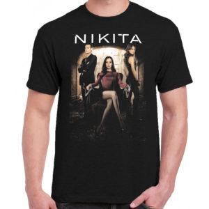6 A 329 NIKITA t shirt cult movie film serie retro vintage tshirts shirt t shirts for men cotton design handmade logo new