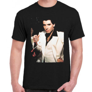 6 A 332 John Travolta t shirt cult movie film serie retro vintage tshirts shirt t shirts for men cotton design handmade logo new