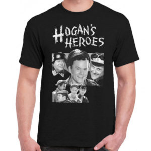 6 A 359 Hogans Heroes Robert Clary Bob Crane Papa Schultz t shirt cult movie film serie retro vintage tshirts shirt t shirts for men cotton design handmade logo new